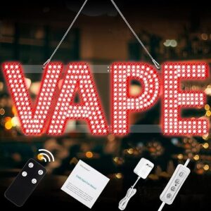 30" x 10" Ultra Bright Large VAPE Sign - LED Display for E-Cigarette Stores for Smoke Shops, Vape Shops, Convenience Stores, Gas Station Convenience Stores