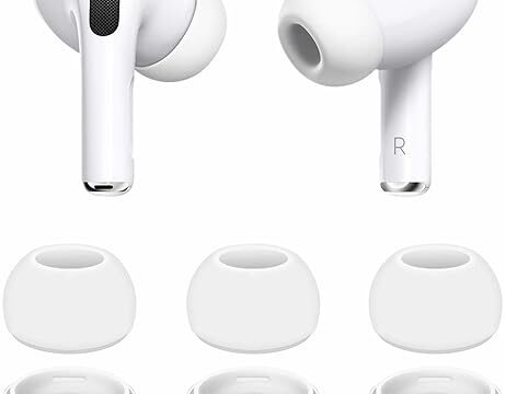 3 Pairs Compatible with AirPods Pro 1st 2nd Ear Tips Buds, Extra Small Size Replacement Silicone Rubber Eartips Earbuds Gel Accessories Compatible with AirPods Pro 2 and 1st - XS White