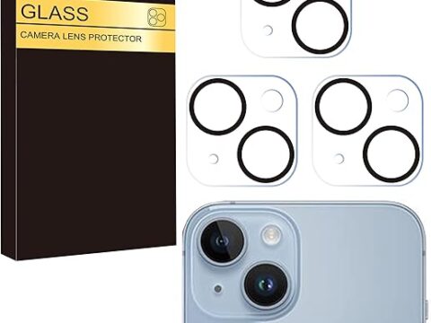 Ailun 3 Pack Camera Lens Protector for iPhone 15 / iPhone 14 6.1" ＆ iPhone 15 Plus/iPhone 14 Plus 6.7",Tempered Glass,9H Hardness,Ultra HD,Anti-Scratch,Case Friendly [Does not Affect Night Shots]