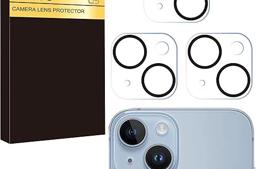 Ailun 3 Pack Camera Lens Protector for iPhone 15 / iPhone 14 6.1" ＆ iPhone 15 Plus/iPhone 14 Plus 6.7",Tempered Glass,9H Hardness,Ultra HD,Anti-Scratch,Case Friendly [Does not Affect Night Shots]