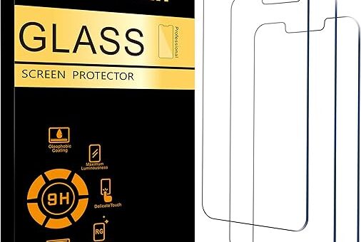 Ailun Glass Screen Protector for iPhone 14 / iPhone 13 / iPhone 13 Pro [6.1 Inch] Display 3 Pack Tempered Glass, Case Friendly