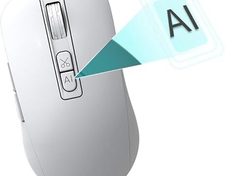 AI Smart Voice Mouse with Unleash Power of AI Assistants,AI-Powered Wireless Mouse with Voice Activation and Translation,800-4000 dpi Suitable for Windows, Mac