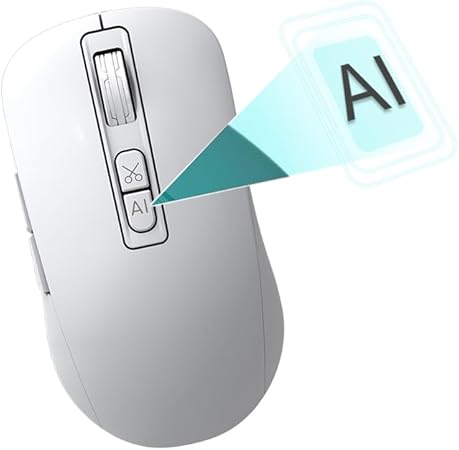 AI Smart Voice Mouse with Unleash Power of AI Assistants,AI-Powered Wireless Mouse with Voice Activation and Translation,800-4000 dpi Suitable for Windows, Mac