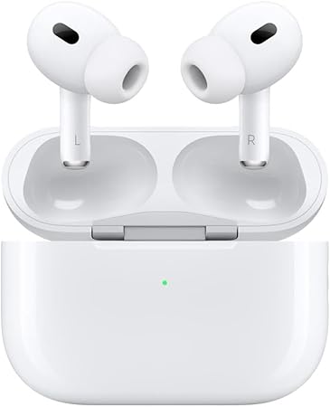 Apple AirPods Pro 2nd Generation with Wireless MagSafe Charging Case (USB-C) with Apple 1 Year Limited Warranty (Wireless Charger)