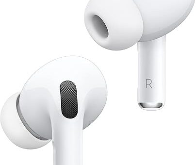 Apple AirPods Pro 2 Wireless Earbuds, Active Noise Cancellation, Hearing Aid Feature, Bluetooth Headphones, Transparency, Personalized Spatial Audio, High-Fidelity Sound, H2 Chip, USB-C Charging