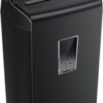 Bonsaii 10-Sheet Cross Cut Paper Shredder, 5.5 Gal Home Office Heavy Duty Shredder for Credit Card, Staple, Clip with Transparent Window(C209-D)