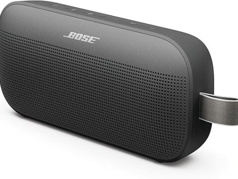 Bose New SoundLink Flex Portable Bluetooth Speaker (2nd Gen), Portable Outdoor Speaker with Hi-Fi Audio, Up to 12 Hours Battery Life, Waterproof and Dustproof, Black