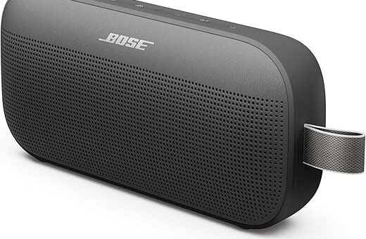 Bose New SoundLink Flex Portable Bluetooth Speaker (2nd Gen), Portable Outdoor Speaker with Hi-Fi Audio, Up to 12 Hours Battery Life, Waterproof and Dustproof, Black