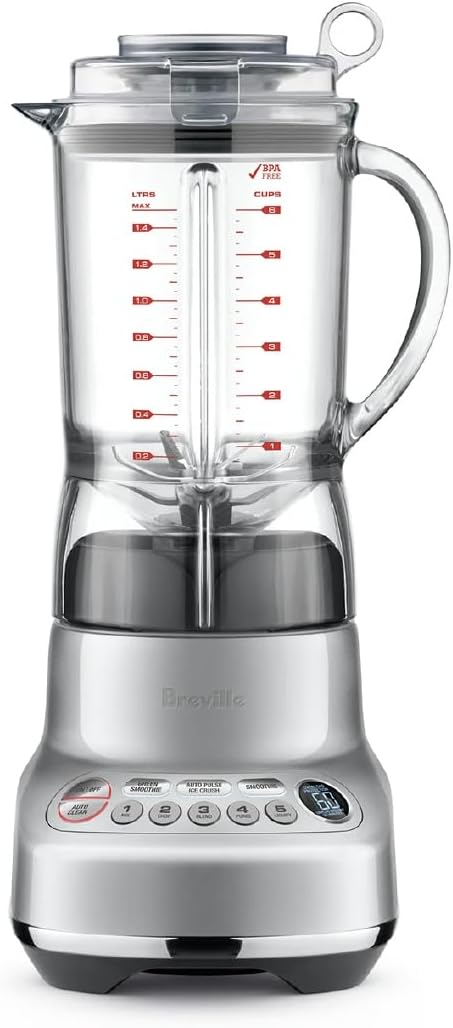 Breville BBL620SIL1AUS1 The Fresh & Furious Food_Blender, 50oz, Silver