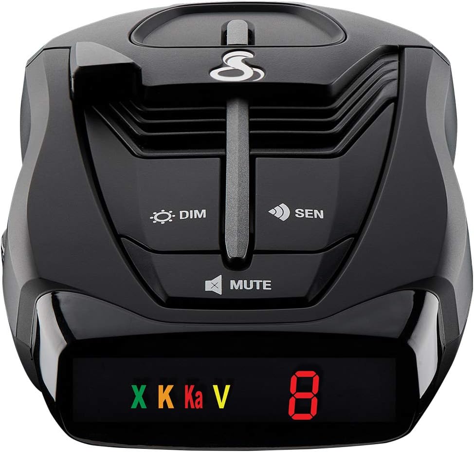 Cobra RAD 380 Laser Radar Detector – Long Range Detection, LaserEye Front and Rear Detection, IVT Filtering, Updateable Software, Adjustable Sensitivity, Digital Signal Processing, Black