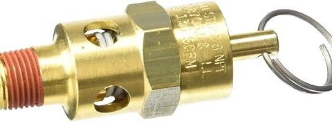 Control Devices ST2512-1A150 ST Series Brass Soft Seat ASME Safety Valve, 150 psi Set Pressure, 1/8 Male NPT