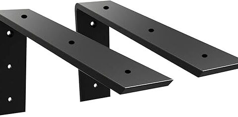 Countertop Support Bracket 2 Pack Heavy Duty Countertop Hidden Bracket 16" x 6" x 2 1/2" L Bracket Metal Corbels for Quartz/Granite/Wood/Concret/ Laminate Countertops