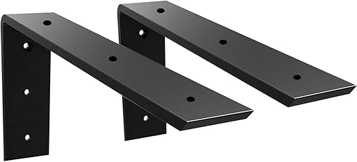 Countertop Support Bracket 2 Pack Heavy Duty Countertop Hidden Bracket 16" x 6" x 2 1/2" L Bracket Metal Corbels for Quartz/Granite/Wood/Concret/ Laminate Countertops