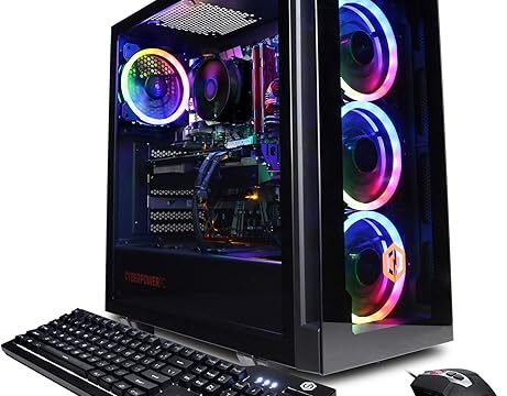 CYBERPOWERPC Gamer Xtreme VR Gaming PC, Intel Core i5-11600KF 3.9GHz, 16GB DDR4, GeForce RTX 3060 12GB, 500GB NVMe SSD, 1TB HDD, WiFi Ready & Win 11 Home (GXiVR8480A10)