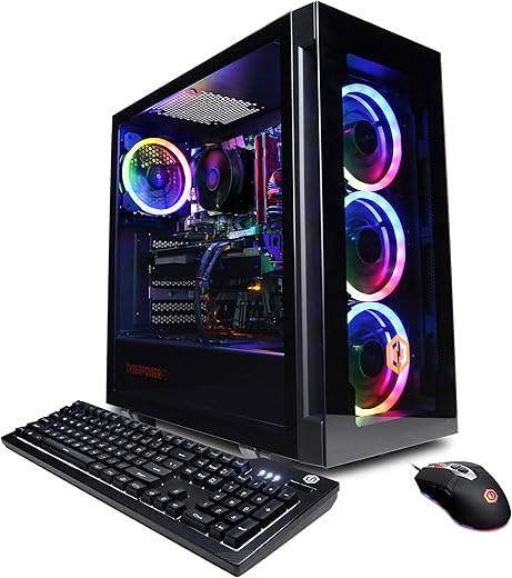 CYBERPOWERPC Gamer Xtreme VR Gaming PC, Intel Core i5-11600KF 3.9GHz, 16GB DDR4, GeForce RTX 3060 12GB, 500GB NVMe SSD, 1TB HDD, WiFi Ready & Win 11 Home (GXiVR8480A10)