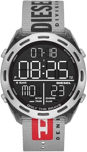 Diesel Men's Crusher Digital Watch 46mm Case Size Nylon Watch