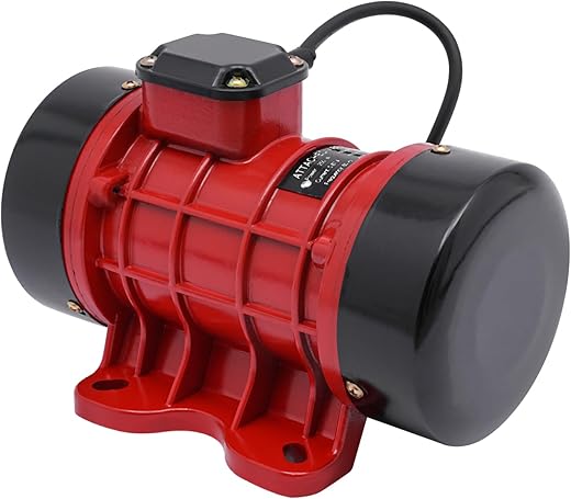 DYNAMI Concrete Vibrator Motor 250W Electric Vibrating Shaker,110V 3500rpm Table Aluminum Case Vibrator Motor for Vibrating Conveyor/Feeder, Vibrating Screen