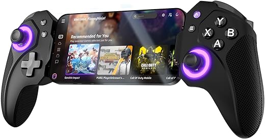 ELO Vagabond Mobile Gaming Controller for iPhone 15/16, iPad Mini & Android (USBC) - Call of Duty Mobile, PS Remote Play, Xbox Cloud Gaming & More - MFI Certified Phone Game Controller