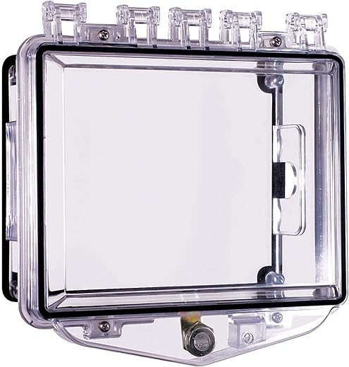 Enclosure, Open, Clear, Surface, Key Lock