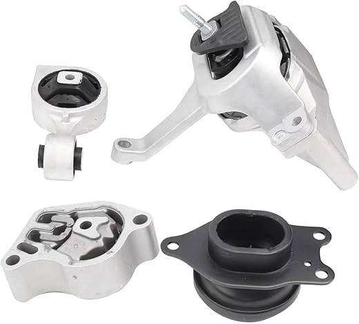 Engine Motor and Trans Mounts Compatible with 2007-2017 Altima 2.5L, Replace OE A4339 A4340 A4350 A4353, 11360-JA000 11220-JA000 11350-JA00A 11210-JA000, Set of 4