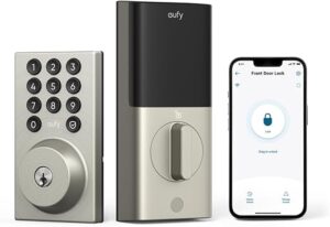 eufy Smart Lock C30, Keyless Entry Door Lock, Built-in WiFi Deadbolt, Smart Lock for Front Door, No Bridge Required, Easy Installation, App Remote Control, Auto Lock, Nickel