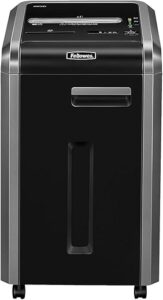 Fellowes Powershred 225Ci 22-Sheet 100% Jam-Proof Crosscut Paper Shredder Commercial Grade for Office, Black 3825001