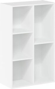 Furinno Luder Bookcase / Book / Storage , 5-Cube, White