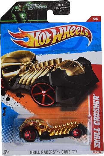 Hot Wheels Skull Crusher, [Gold] 209/244 2011 Thrill Racers - Cave 5/6