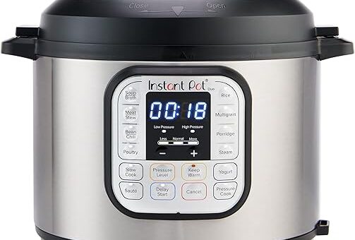 Instant Pot Duo 7-in-1 Mini Electric Pressure Cooker, Slow Rice Cooker, Steamer, Sauté, Yogurt Maker, Warmer & Sterilizer, Includes Free App with over 1900 Recipes, Stainless Steel, 3 Quart