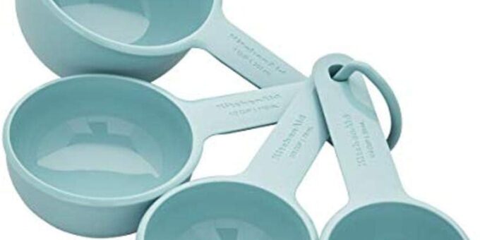 KitchenAid Measuring Cups, Set Of 4, Aqua Sky