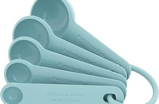 KitchenAid Measuring Spoons, Set Of 5, Aqua Sky