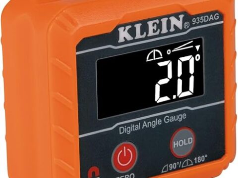 Klein Tools 935DAG Digital Electronic Level and Angle Gauge, Measures 0 - 90 and 0 - 180 Degree Ranges, Measures and Sets Angles