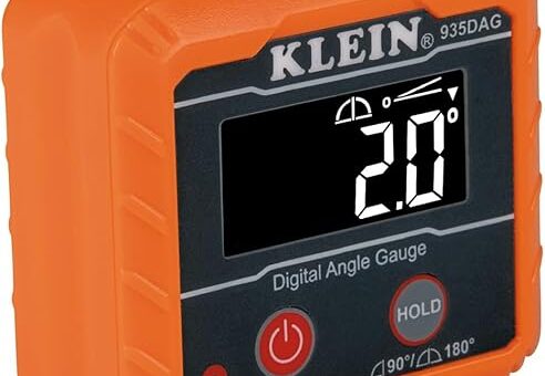 Klein Tools 935DAG Digital Electronic Level and Angle Gauge, Measures 0 - 90 and 0 - 180 Degree Ranges, Measures and Sets Angles