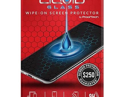 LIQUID GLASS Screen Protector With $250 Protection Coverage | Wipe On Scratch and Shatter Resistant Nano Technology for All Phones Tablets and Smart Watches - Universal Fit (New and Advanced)