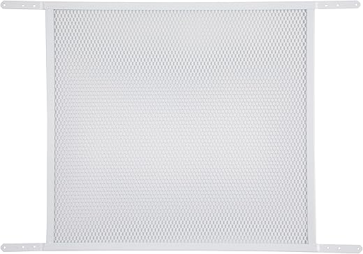 M-D Building Products 14182 Door Grille, Adjustable Fit for Doors 30" to 36" Wide, Easy-to-Install, Ideal for Residential and Commercial Use (White)