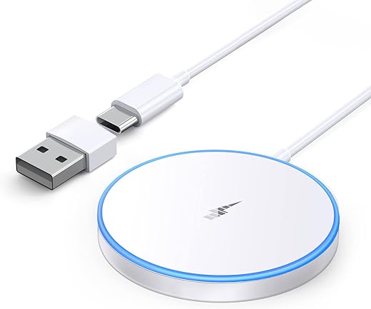 Magnetic Wireless Charger 15w Apple Mag-Safe Charger for iPhone 16 Pro Max/16 Pro/16/16 Plus/15/14/13/12 Series AirPods 3/2/Pro/Pro 2 LED Magnet Charging Pad Mag Safe Charger with Dual Charging Ports