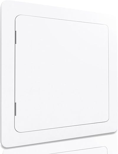 Morvat Access Panel 12x12 Inch for Drywall & Ceiling with Door, Heavy-Duty Durable ABS Plastic & Easy Install Access Box, Wall Hole Cover Plate for Plumbing & Electrical Cables & Wiring, White