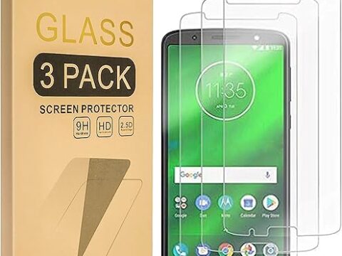 Mr.Shield [3-PACK] Designed For Moto G6 [Tempered Glass] Screen Protector [Japan Glass With 9H Hardness] with Lifetime Replacement