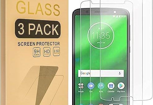 Mr.Shield [3-PACK] Designed For Moto G6 [Tempered Glass] Screen Protector [Japan Glass With 9H Hardness] with Lifetime Replacement