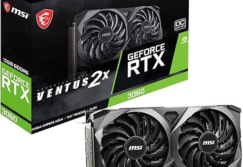 MSI Gaming GeForce RTX 3060 12GB 15 Gbps GDRR6 192-Bit HDMI/DP PCIe 4 Torx Twin Fan Ampere OC Graphics Card