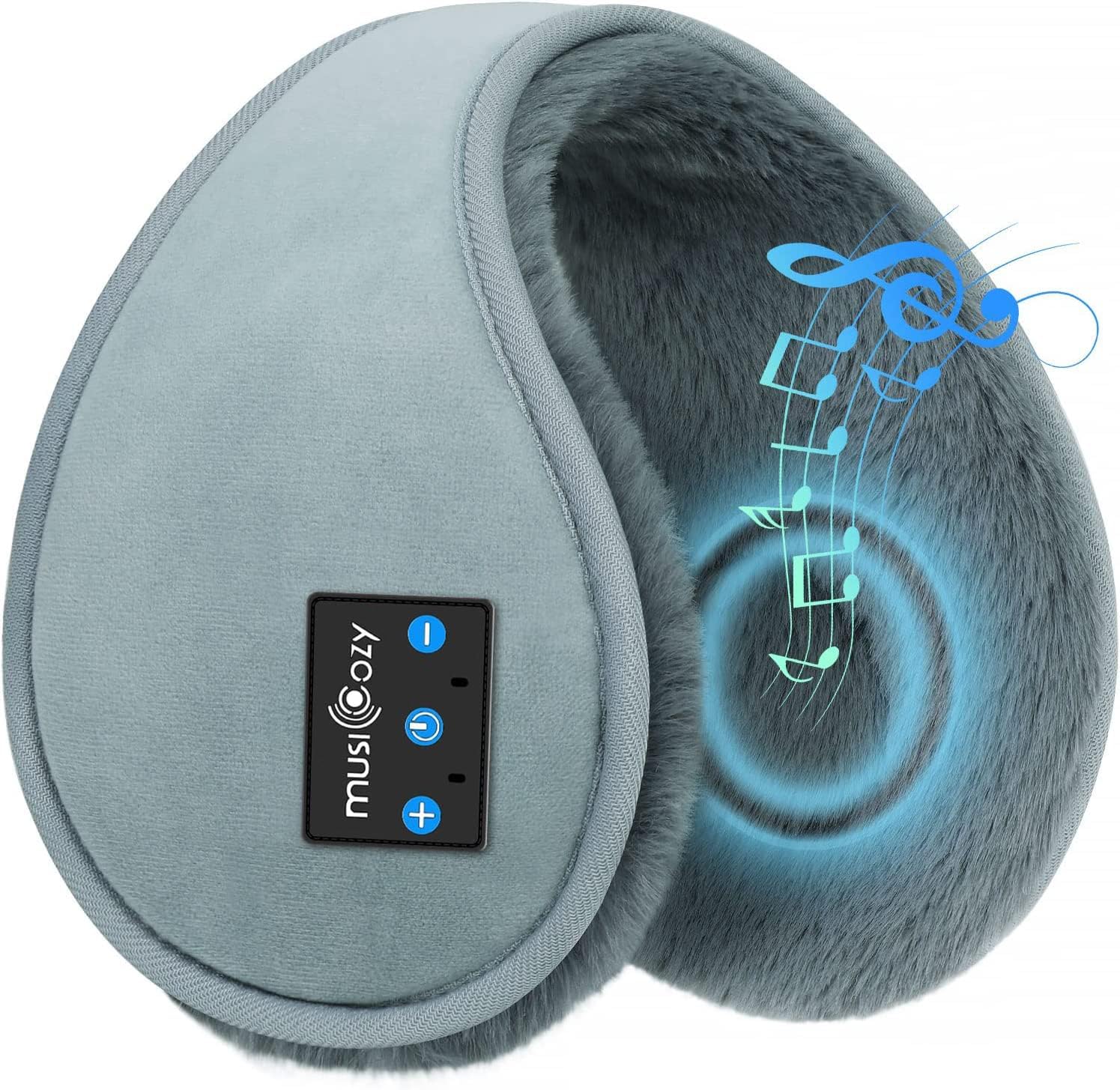 MUSICOZY Bluetooth Headphones Earmuffs Ear Warmers Wireless Headphones EarMuffs, Built-in HD Speakers