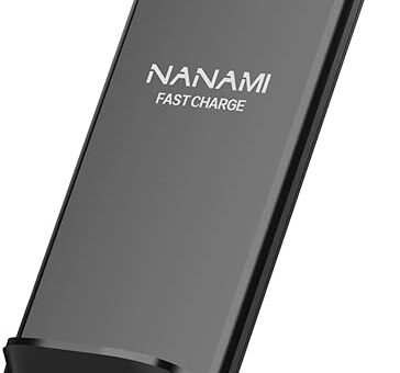 NANAMI Upgraded Fast Wireless Charger, Qi-Certified Wireless Charging Stand Compatible with Samsung Galaxy S24/S23/S22/S21/S20 & Qi Phone Charger for iPhone 16/16 Plus/16 Pro/16 Pro Max/15/14/13/12