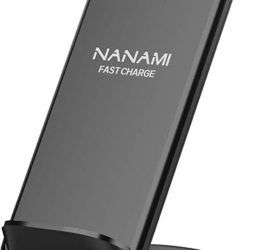 NANAMI Upgraded Fast Wireless Charger, Qi-Certified Wireless Charging Stand Compatible with Samsung Galaxy S24/S23/S22/S21/S20 & Qi Phone Charger for iPhone 16/16 Plus/16 Pro/16 Pro Max/15/14/13/12