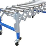 Portable Flexible Expandable Roller Conveyor Holds Up to 280 LBs,Adjustable Conveyor Roller with Rollers and Brakes,Turning Conveyor Belt Telescopic,Conveyor Rollers Heavy Duty