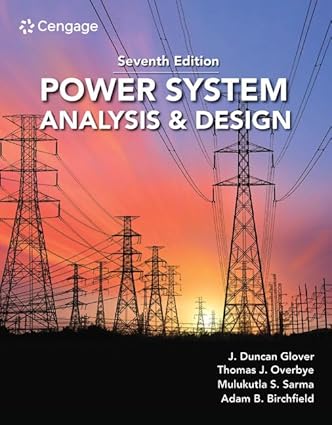 Power System Analysis and Design