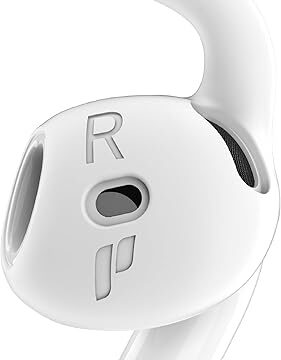 Proof Labs 4 Pairs for AirPods 4 Ear Hooks Covers [Added Storage Pouch] Accessories Compatible with Apple AirPods 4th Generation (White)