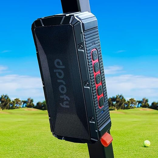 Pro Portable Magnetic Bluetooth Golf Speaker Wireless Waterproof IPX6/Shockproof 3rd Generation Magnetic Golf Speakers for Golf Cart 24Hour Battery Golf Accessories Golf Gifts(TWS & SD Card function)