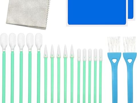 Quacc 20 PCS Cell Phone Cleaning Kit USB Charging Port and Headphone Jack Cleaner Camera Cleaning Brush Set Compatible with iPhone, iPad, Airpod, Laptop and Other Electronics