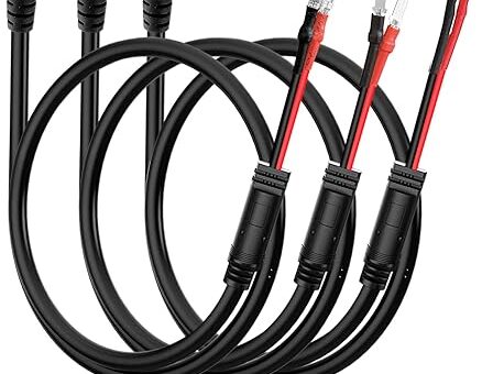 Radar Detector Hardwire Power Cord, Rearview Mirror Plug Cable,with Inline Fuse Holder,Suitable for Uniden Escort Beltronics Valentine One Cobra Whistler Radar Detector,3-Piece Set,13.7'' (RJ11)