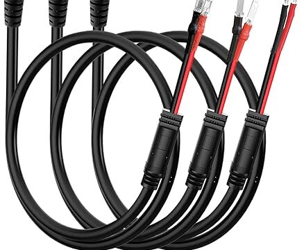 Radar Detector Hardwire Power Cord, Rearview Mirror Plug Cable,with Inline Fuse Holder,Suitable for Uniden Escort Beltronics Valentine One Cobra Whistler Radar Detector,3-Piece Set,13.7'' (RJ11)